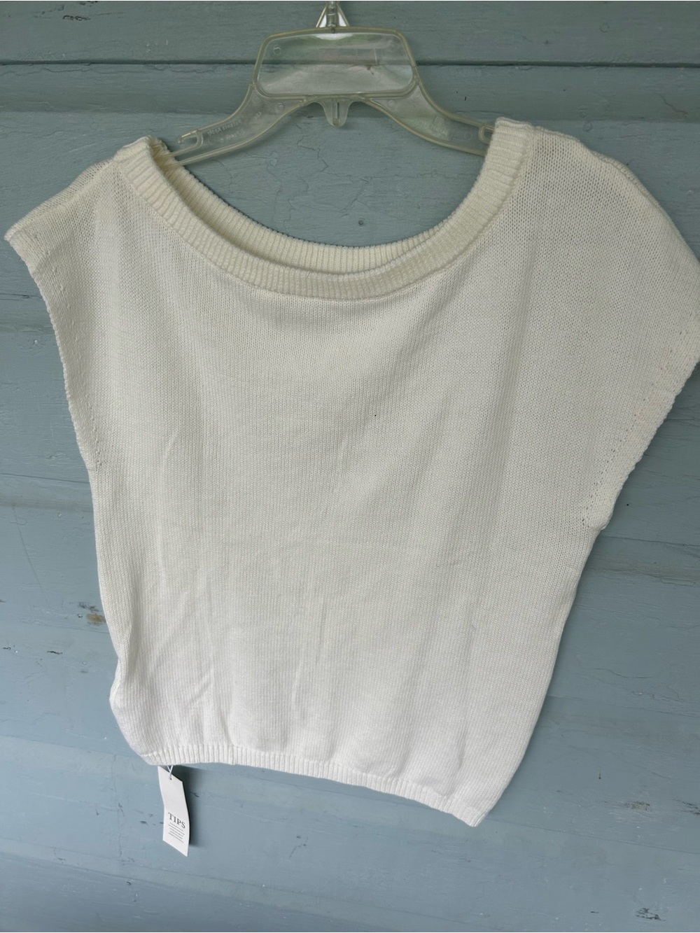 Saodimallsu Cream Short-Sleeve Crewneck Knit Sweater S Cap Sleeves
Cozy NWT